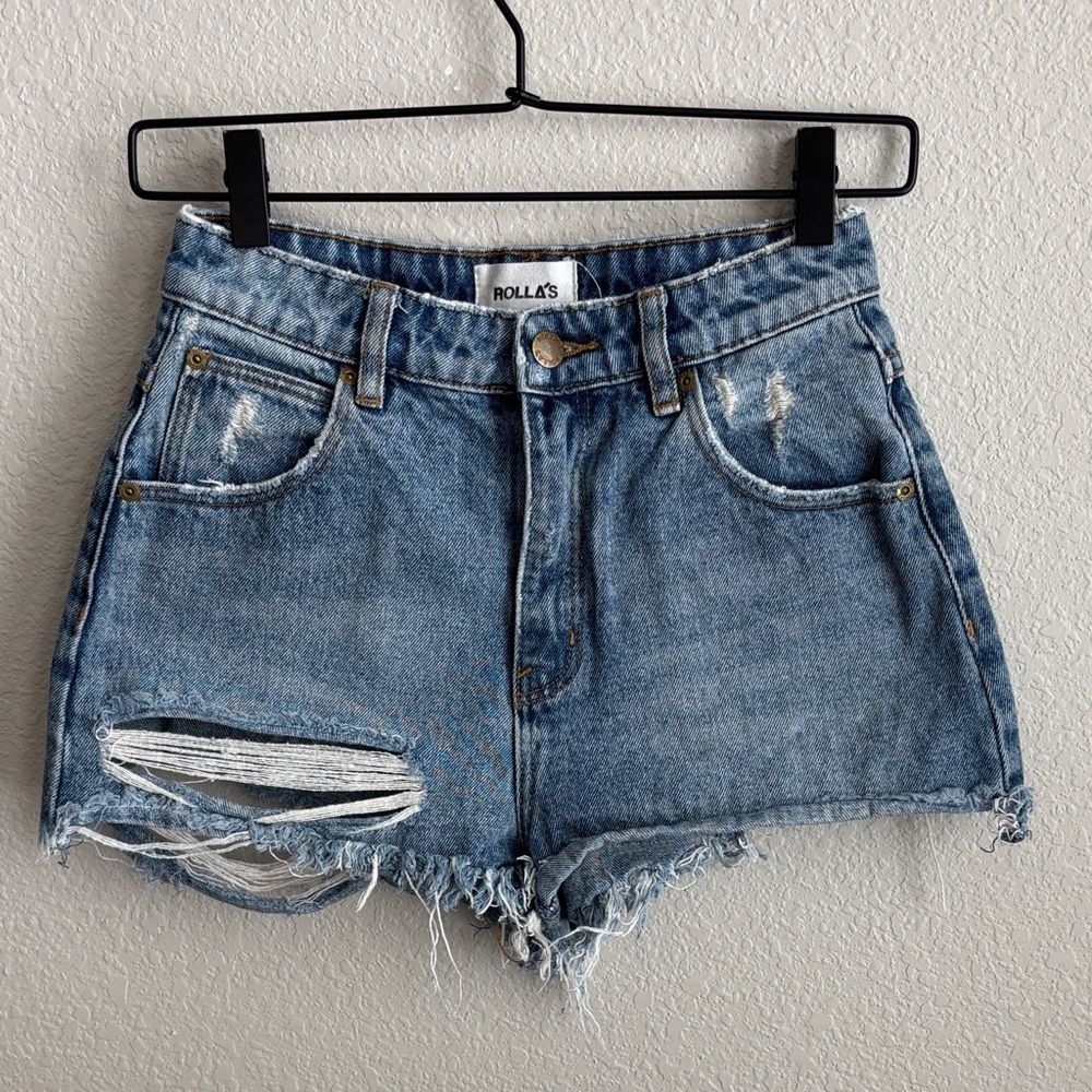 Rolla's Cut off Distressed Shorts size 24